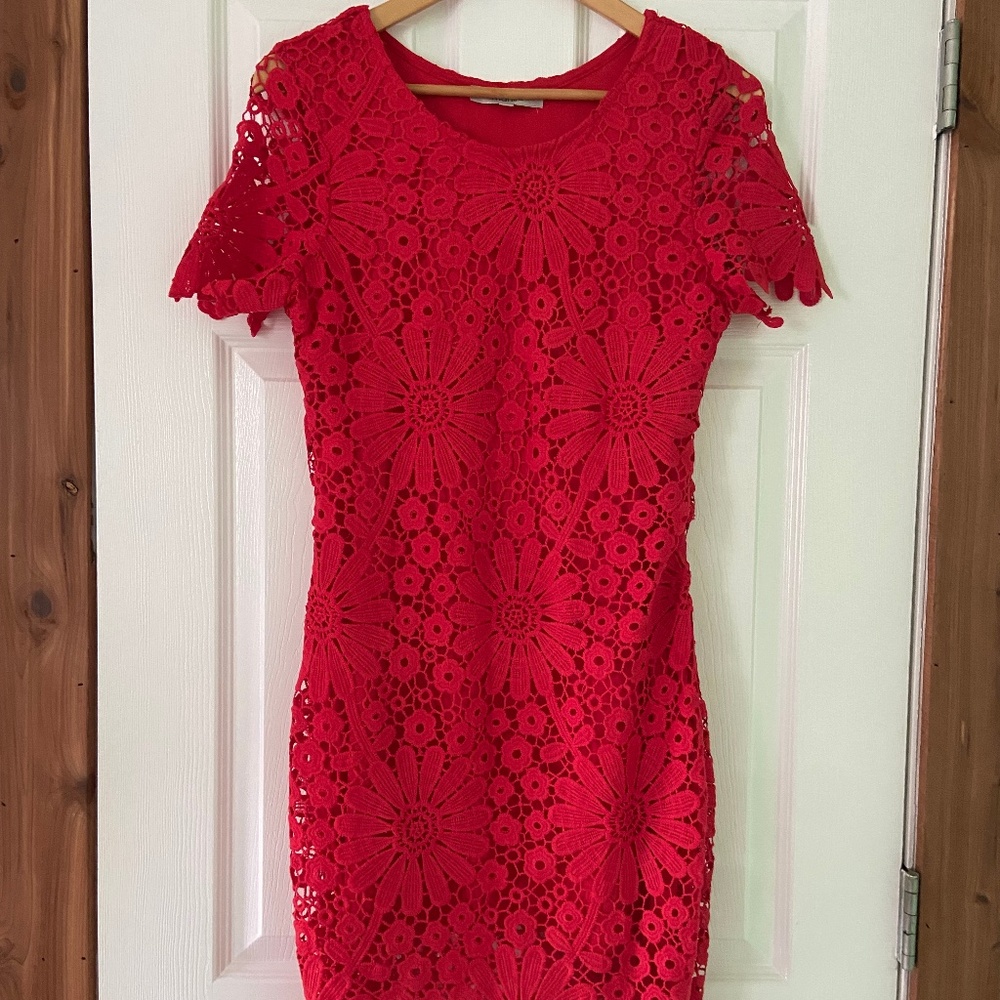 Maniju Lace Floral Dress